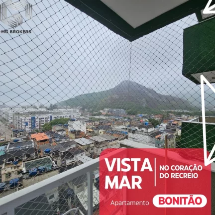 Imagem Apartamento à venda no Recreio dos Bandeirantes, Rio de Janeiro-RJ: 2 quartos, 1 suíte, 1 sala, 2 banheiros, 1 vaga, prédio com lazer