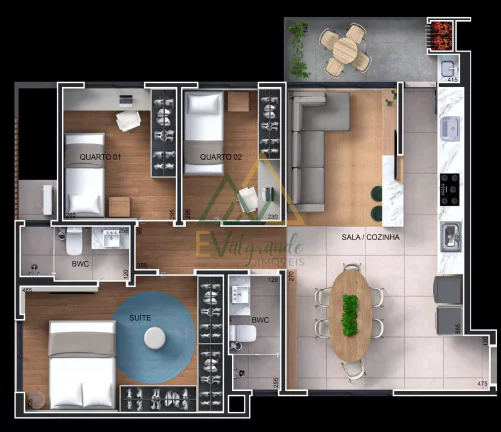 Imagem Apartamento Novo Capão da Imbuia