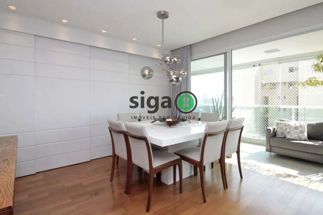 Imagem Apartamento à venda no Brooklin | 167m² | Andar alto | 3 suítes | Varanda gourmet | Alto padrão