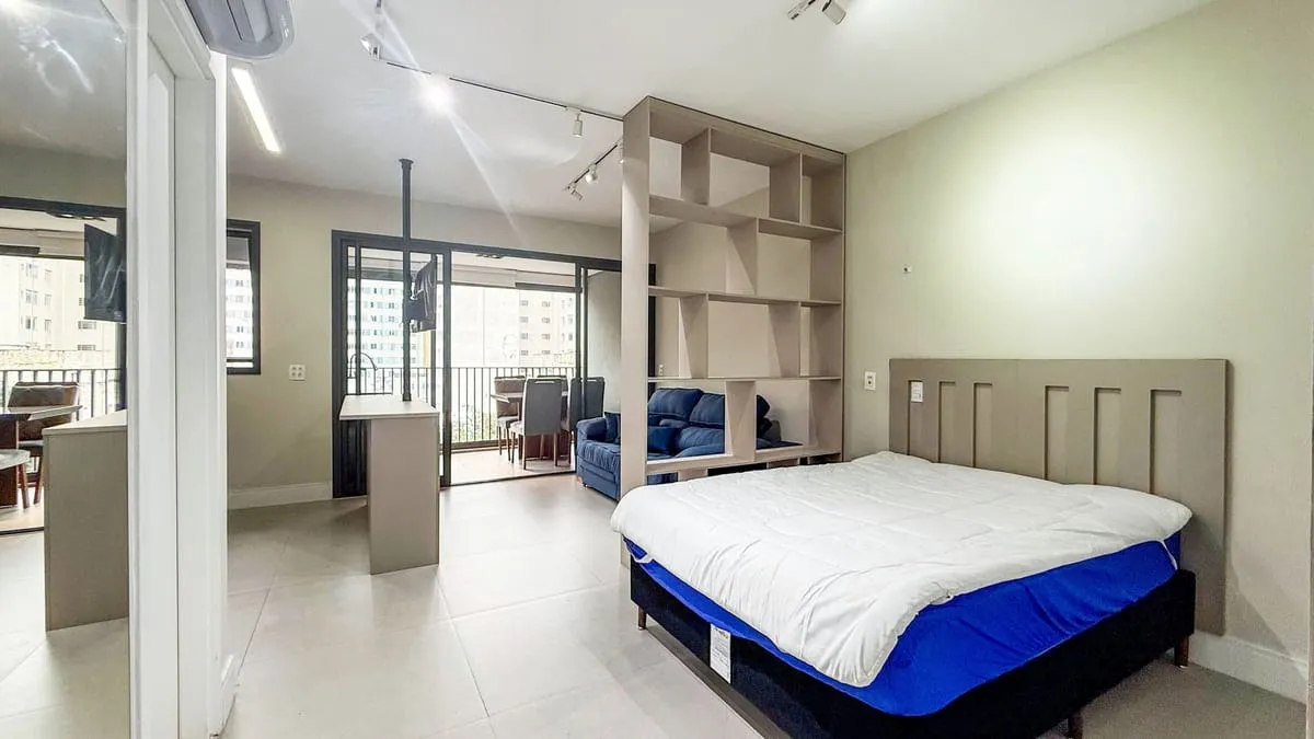 Imagem Apartamento com 1 Quarto para alugar, 38m² - Pinheiros