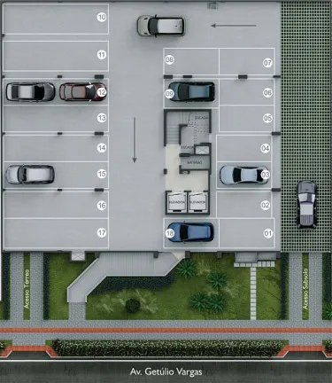 Imagem Apartamento com 3 Quartos à Venda, 136 m² em Centro - Criciúma