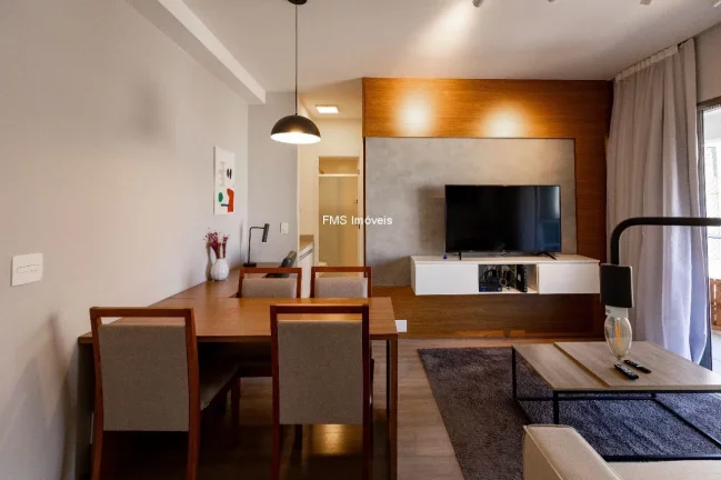 Imagem Apartamento à venda e locaçõa na Consolação, São Paulo-SP: 1 quarto, 1 sala, 1 banheiro, 1 vaga de garagem, 49m² de área.
