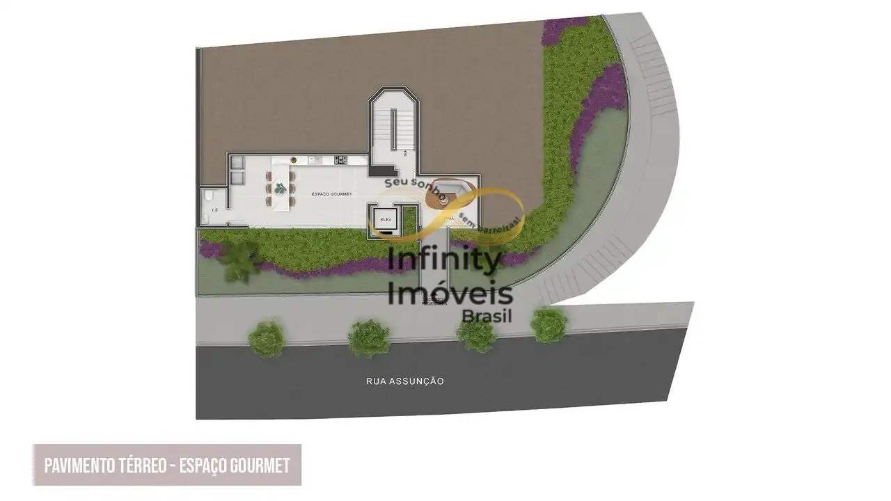 Imagem ASSUNÇÃO 385 SION BECKER CONSTRUTORA - Apartamento à venda no bairro Sion - Belo Horizonte/MG