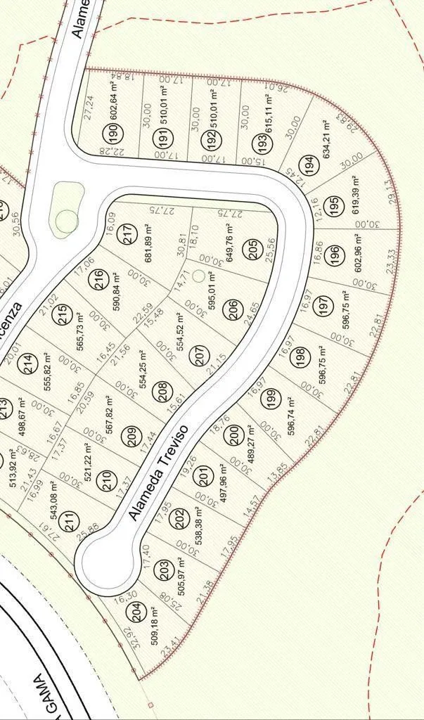 Imagem Excelente terreno no Alphaville condomínio Veneto. Possui 489,27m2 de área privativa, .
