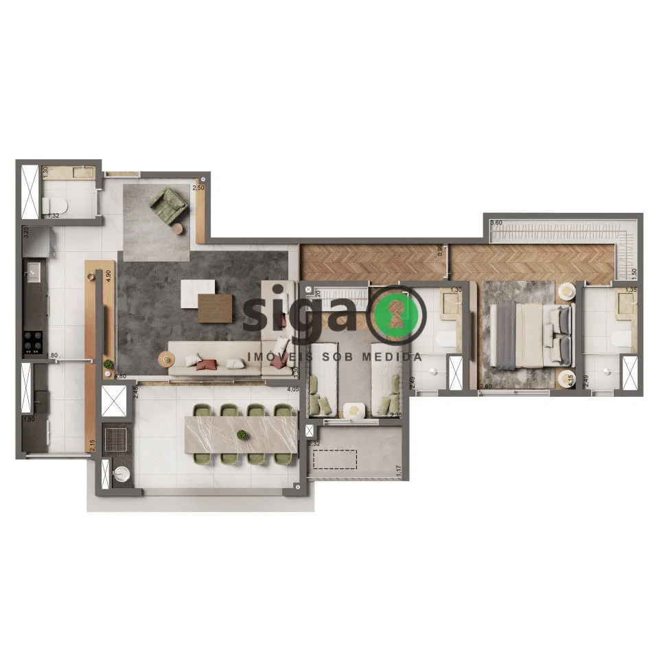 Imagem Apartamento 2 suítes à venda Vila Mariana quadra de Tenis