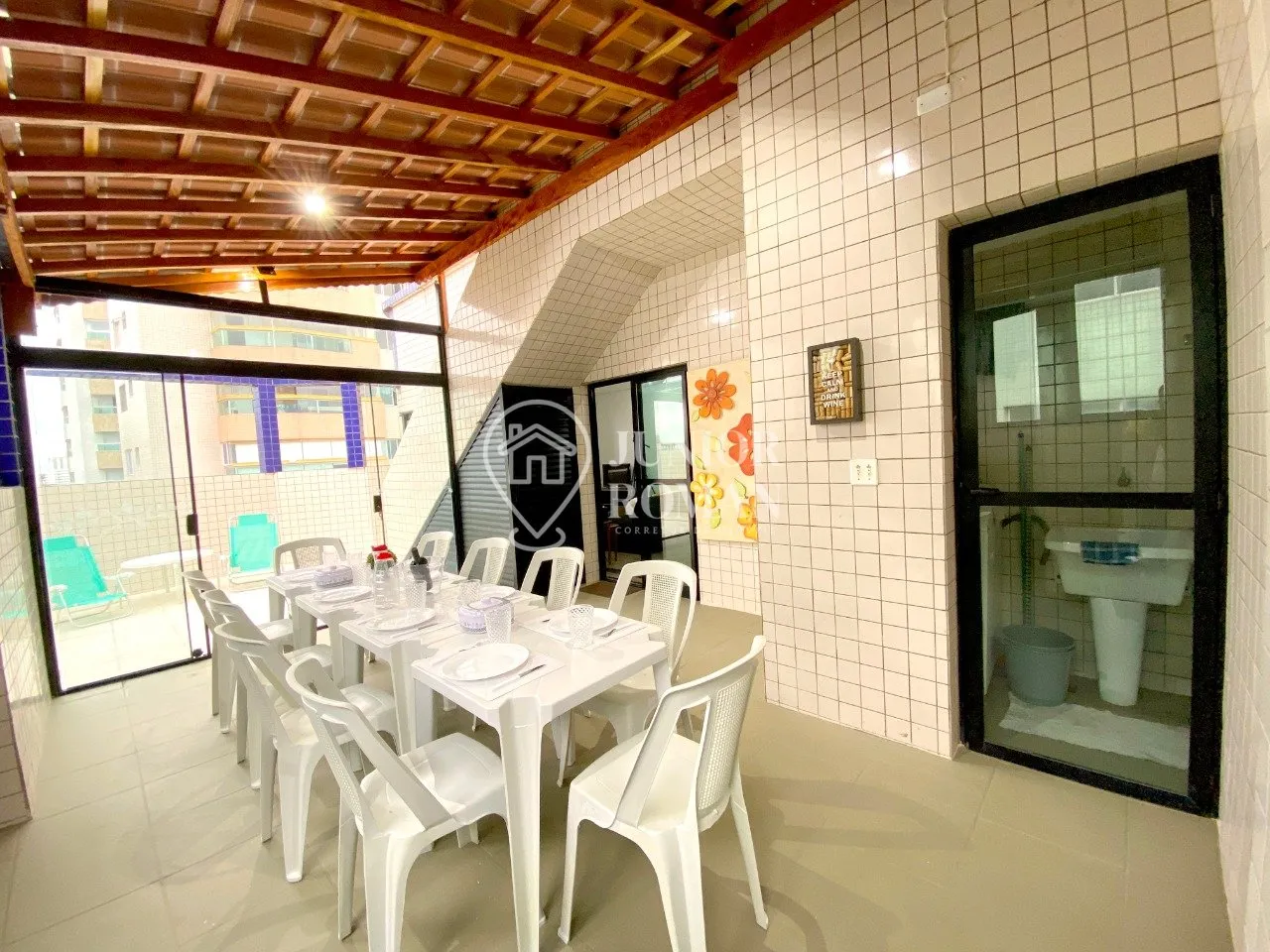 Imagem COBERTURA DUPLEX MOBILIADA | 208m² | PISCINA PRIVATIVA | 3 DORM | AVIAÇÃO - PRAIA GRANDE/SP