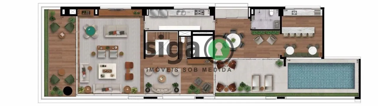 Imagem Cobertura duplex de 564m² no Jardim Paulista com exclusividade e luxo absoluto
