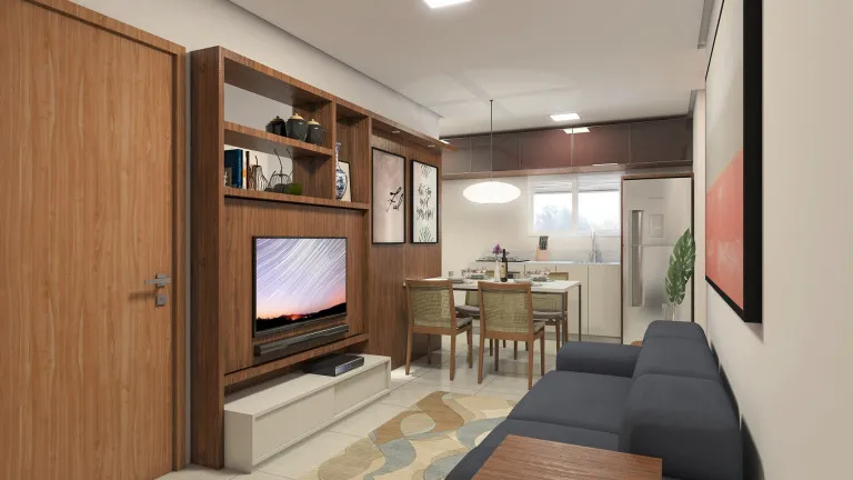 Imagem Apartamento com 2 Quartos à Venda, 46 m²em São Defende - Criciúma