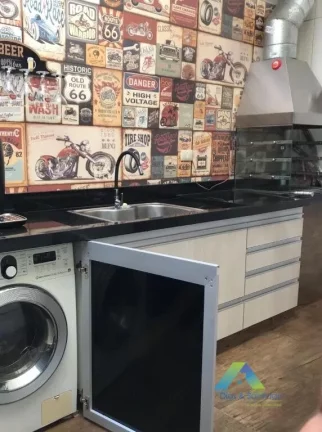 Foto do imóvel Sobrado em condomínio com 124m² - 2 dormitórios sendo 1 suíte com varanda, 2 banheiros e um lavabo,
