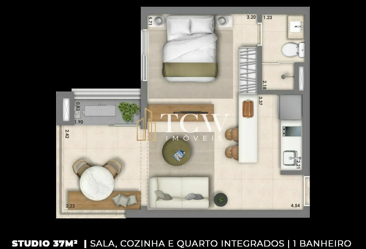 Imagem Apartamento 61m2 - 2 Dorm no Vila Mariana