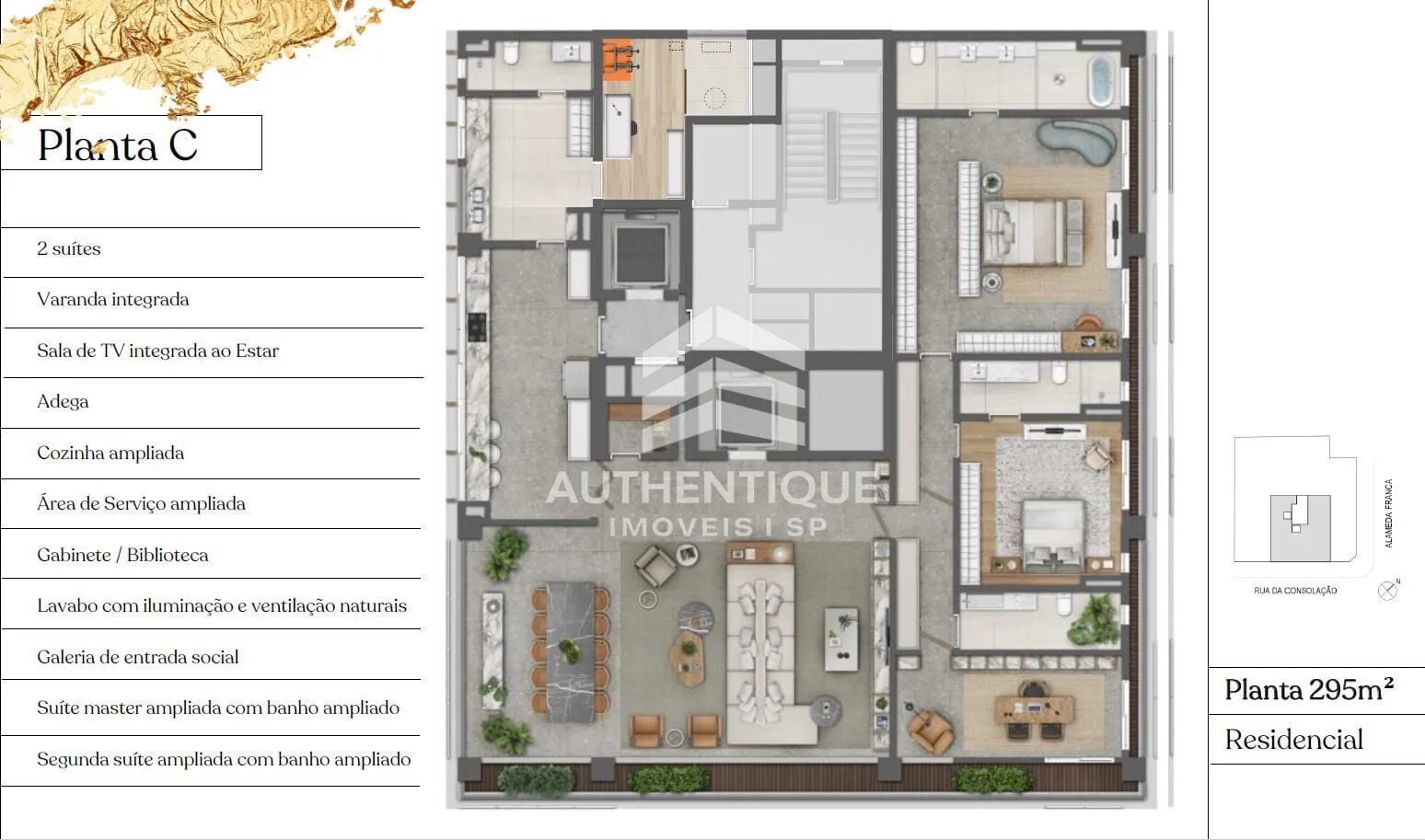 Imagem AYYA JARDINS - Apartamento à venda no bairro Jardim Paulista - São Paulo/SP, Zona Sul