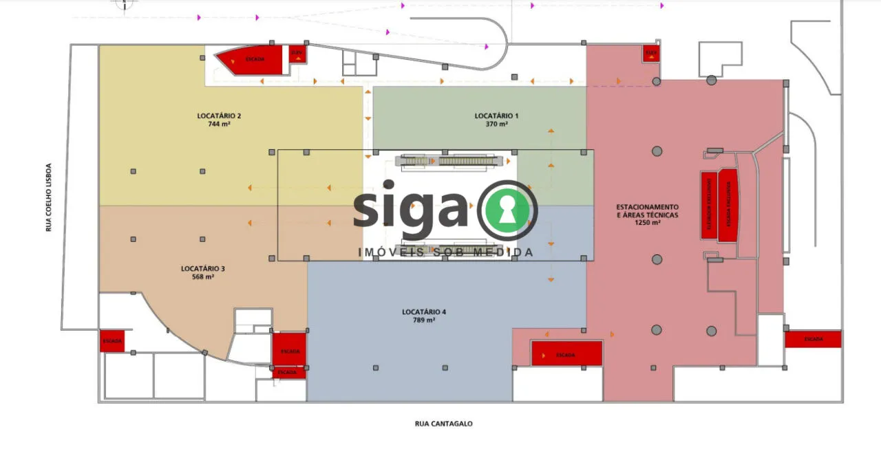 Imagem laje corporativa 600 m² para locação no Tatuapé