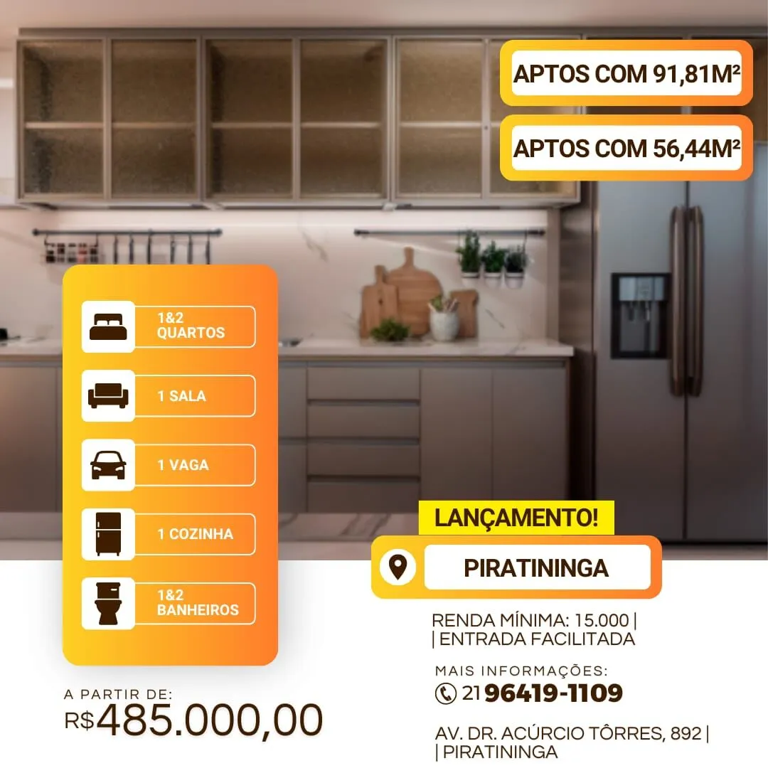 Imagem Apartamento em Condominio no bairro Piratininga, em Niterói-RJ