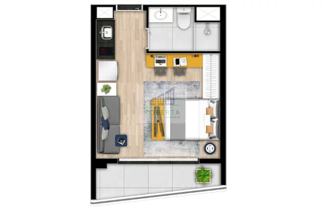 Foto do imóvel STUDIO À VENDA EM ALTO DA BOA VISTA COM 27M²