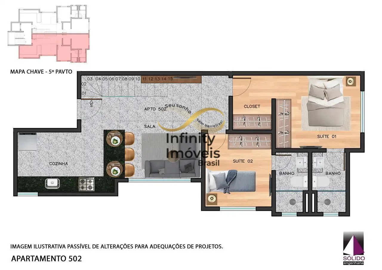 Imagem Apartamento à venda no bairro Cruzeiro - Belo Horizonte/MG