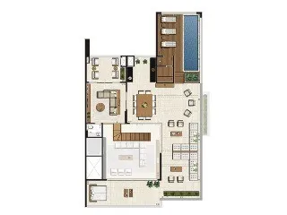 Imagem Luxurious 4 Bedroom Apartment for Sale in Edifício Artisan Campo Belo, São Paulo Brazil - 4 Suites, 5 Bathrooms, 4 Parking Spaces, 275m²!