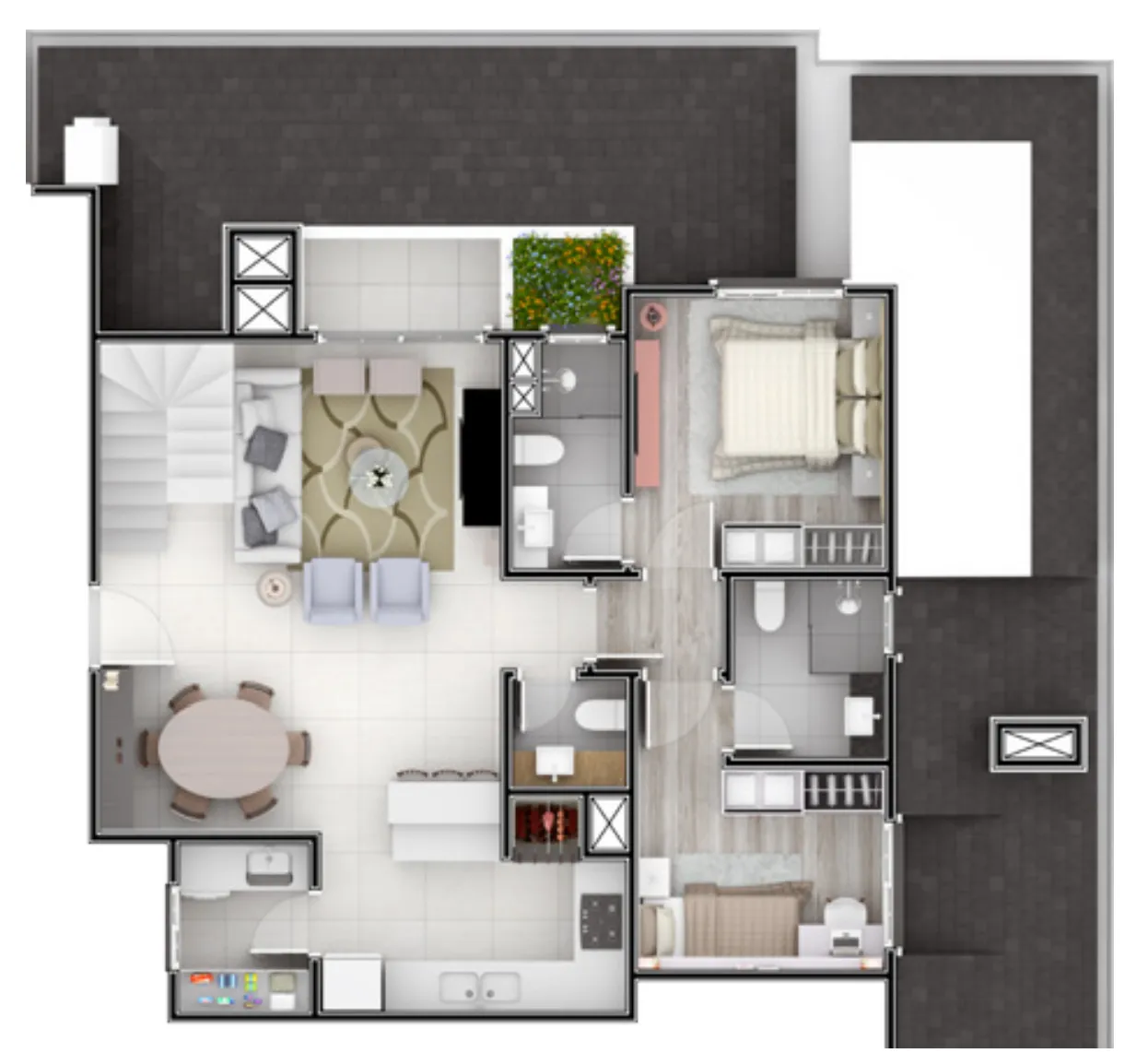 Imagem Apartamento à venda em Gramado, Planalto, com 3 quartos, 96.07m2
