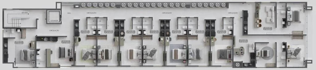 Imagem Apartamento com 1 dormitório à venda, 31 m² por R$ 583.707,60 - Bessa - João Pessoa/PB