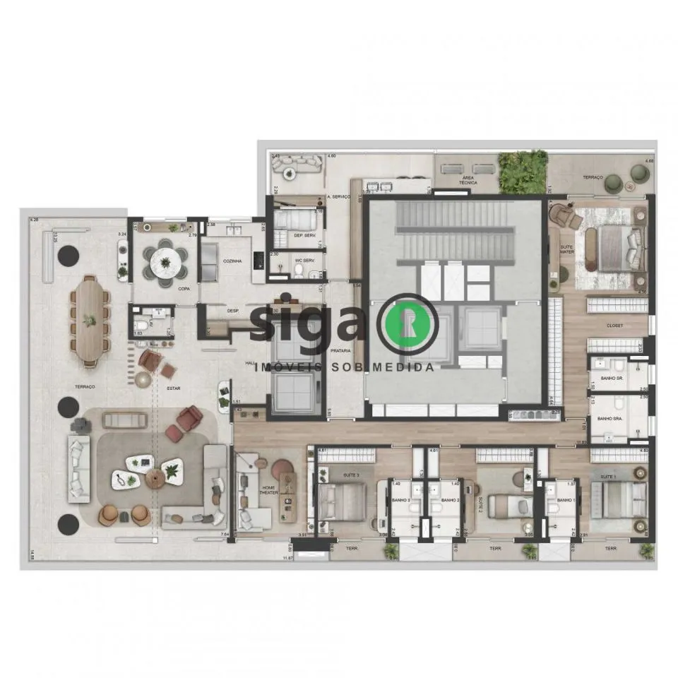 Imagem Apartamento para venda no Jardins, São Paulo, SP