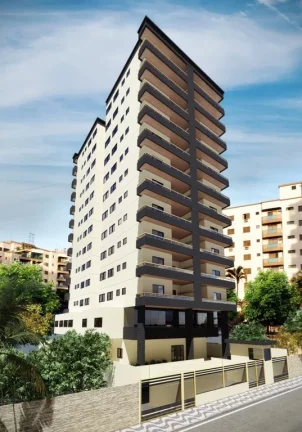 Imagem "Amplo Apartamento com 2 Dormitórios e Terraço Gourmet a 300m da Praia na Guilhermina"