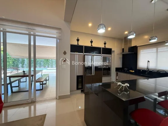 Imagem Casa à venda no Condomínio Athenas, em Paulínia, com design moderno, o imóvel apresenta um conce...