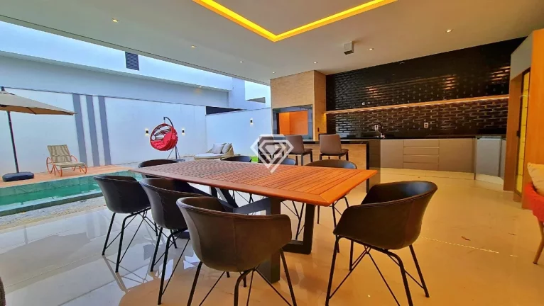 Imagem Sobrado 4 Suítes + Home, 400 m² c/ lazer à Venda no Condomínio Mirante do Lago
