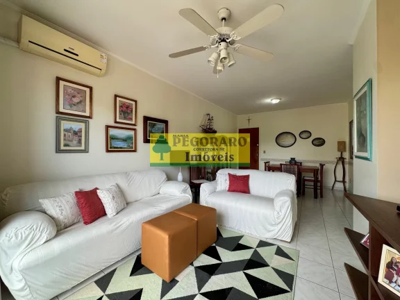 Imagem Apartamento de 2 quartos na Prainha, Caraguatatuba-SP 1 suíte, 2 salas, 2 banheiros, 1 vaga de garagem e vista para o mar