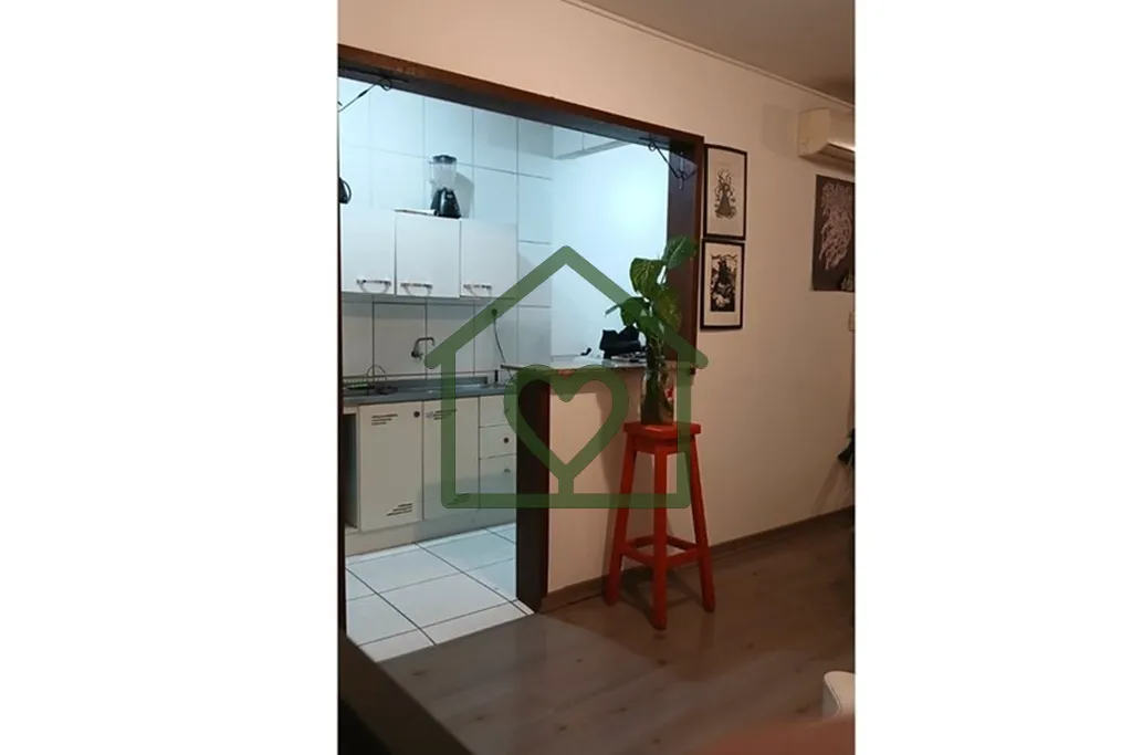 Imagem Apartamento kitnet de 33m², sala/dormitório, banheiro social, cozinha/área de serviço. Com piso ...