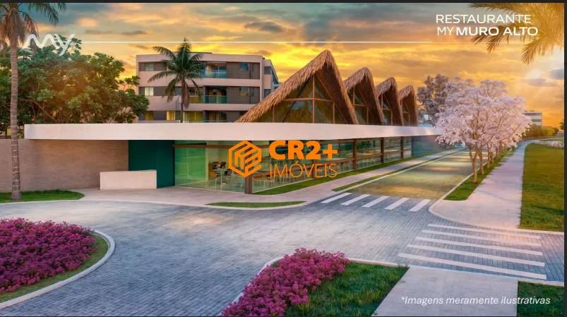 Imagem Vendo Flat com 27m2, 1 quarto na Praia de MURO ALTO.