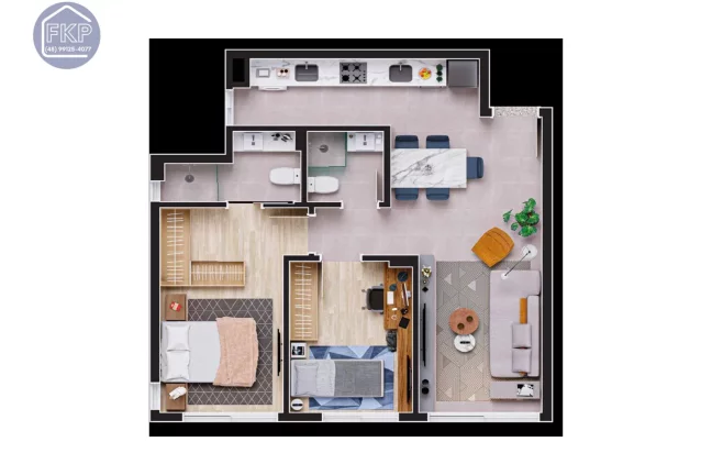 Imagem Apartamento Alto Padrão 2 dormitórios!