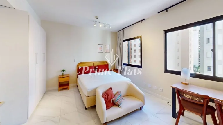 Imagem Flat disponível para locação no Hotel Slaviero Essential São Paulo Moema, com 26m², 1 dormitório e 1 vaga