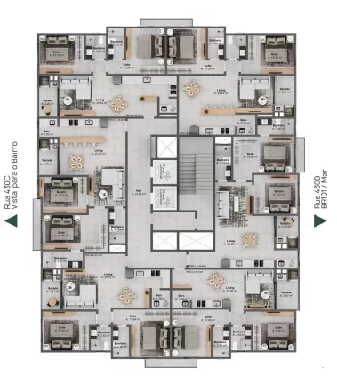 Imagem Ilhas Lavezzi Residence - Fase 2 - Apartamento à venda no bairro Morretes - Itapema/SC