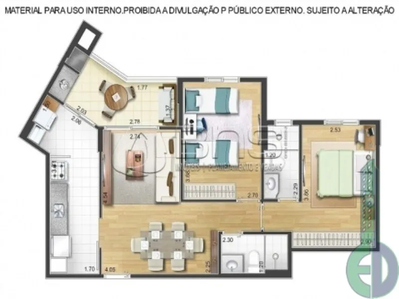 Imagem Edifício Contento Lorenzini São Caetano do Sul, apartamento à venda em São Caetano do Sul SP, apartamento 2 quartos em São Caetano do Sul, ap pronto