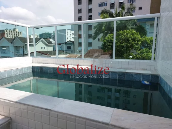 Imagem Bela Casa Alta Duplex em Santos no bairro Campo Grande com 3 dormitórios, churrasqueira e piscina por R$ 1.250.000,00