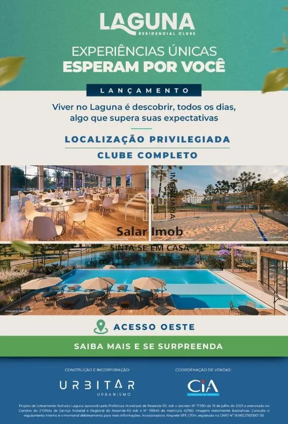 Imagem Laguna Residencial Clube | Resende RJ. Breve Lançamento Fase 2.