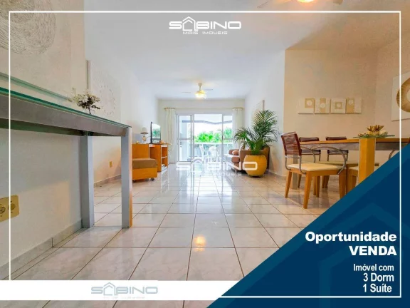 Foto do imóvel Apartamento à Venda com 3 Dormitórios 1 suíte 127 m², 2 vagas - em Riviera de São Lourenço - Bertioga SP.