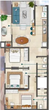 Imagem Apartamento à venda em Torres, Centro, com 3 quartos, 88.9m2
