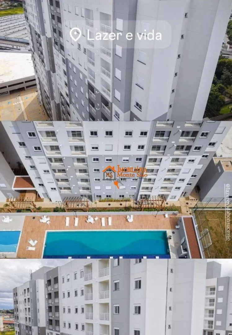 Imagem Apartamento com 2 dormitórios à venda, 44 m² por R$ 329.000,00 - Água Chata - Guarulhos/SP