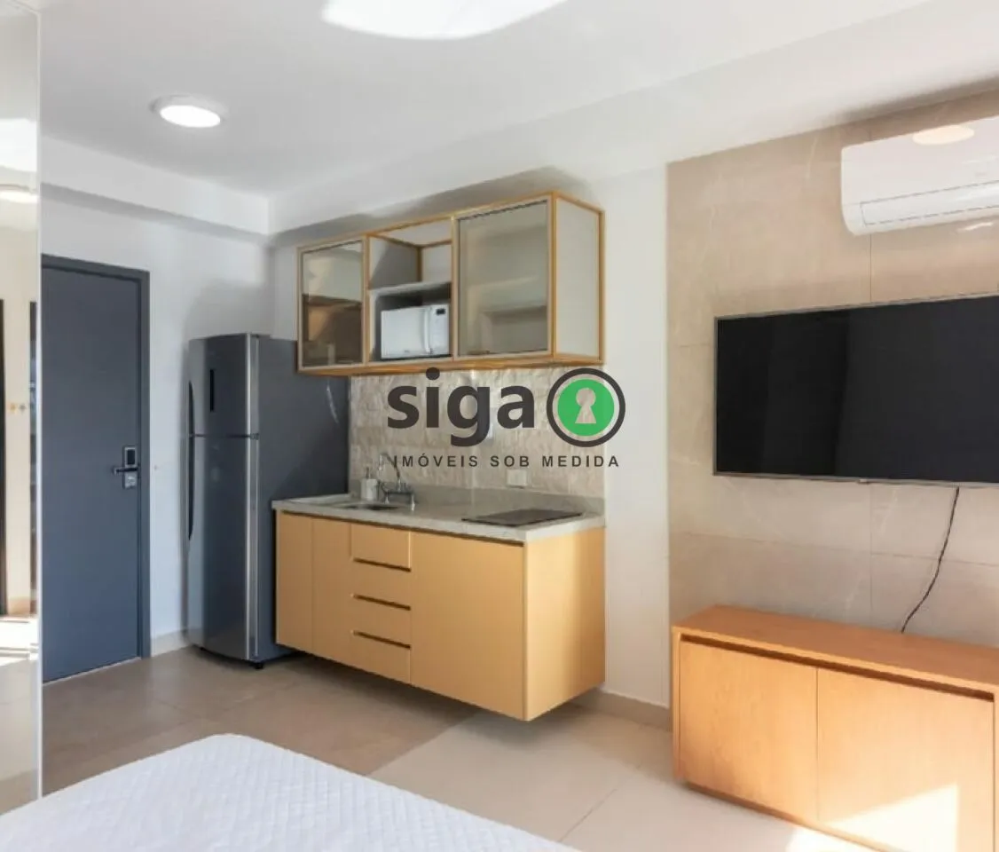 Imagem Apartamento 30m² para locação mobiliado, localizado em Moema.