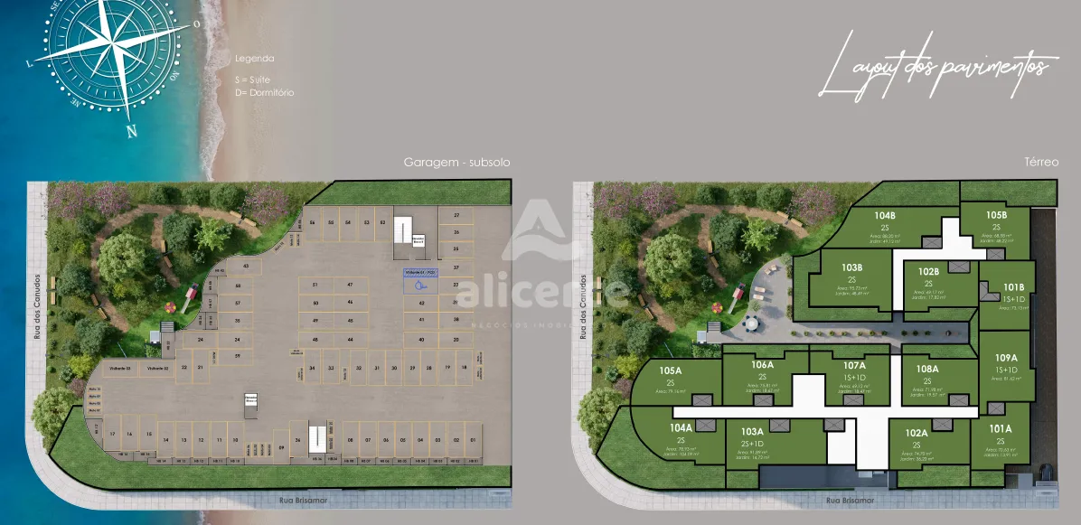 Imagem Apartamento à venda com 2 quartos 2 suítes, 68,62m² em Ingleses do Rio Vermelho Florianópolis