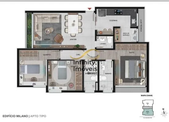 Imagem Apartamento à venda no bairro Sion - Belo Horizonte/MG