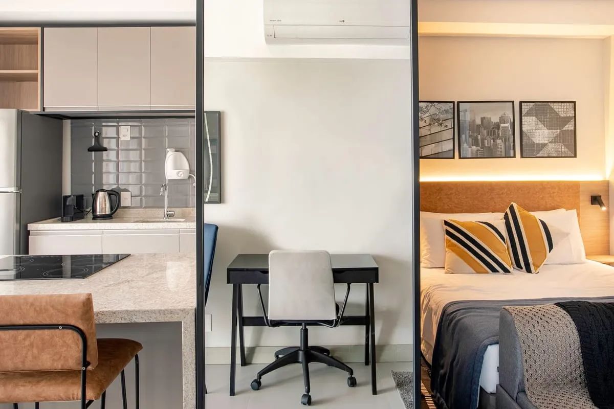 Imagem Apartamento com 1 Quarto para alugar, 48m² - Brooklin