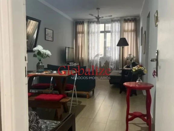 Imagem Apartamento á venda com 67m², 1 quarto, vada de garagem , frente mar por R$535.000,00 na Pompéia em Santos