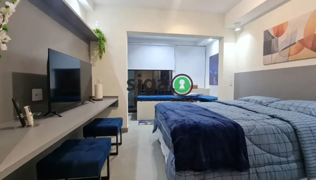 Imagem Studio mobiliado e equipado à venda próximo ao metrô Adolfo Pinheiro