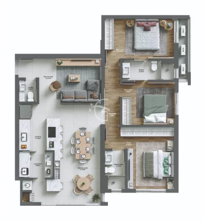 Imagem Venha conhecer o apartamento dos seus sonhos no coração do Centro!