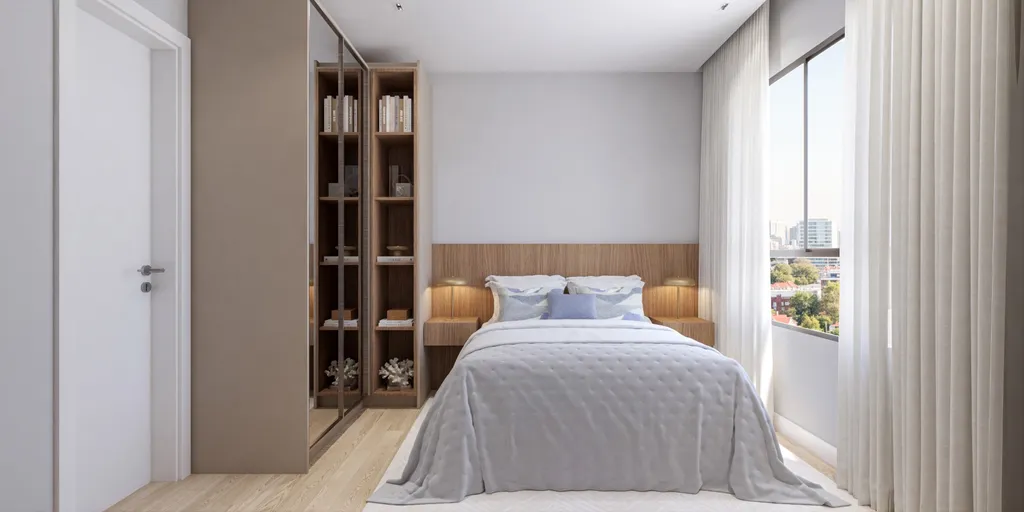 Imagem Apartamento à venda em Curitiba-PR, Boa Vista: 2 quartos, 1 suíte, 2 banheiros, 1 vaga, 56,46 m² de área.