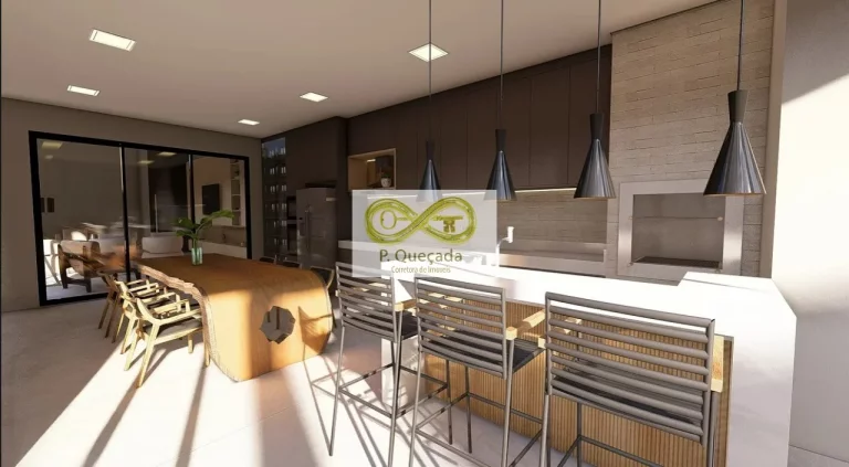 Imagem Venha conhecer essa incrível casa com 4 suítes, 2 salas, 2 vagas de garagem e 228,40 m2 de área em um dos bairros mais valorizados da cidade.