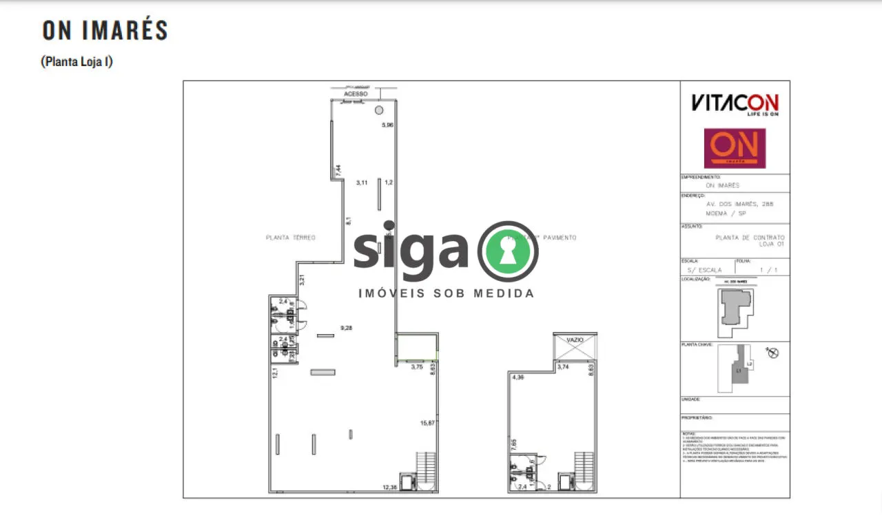 Imagem Loja Comercial para Alugar na Av. dos Imarés ? 500m², Ponto de Alto Fluxo e Visibilidade