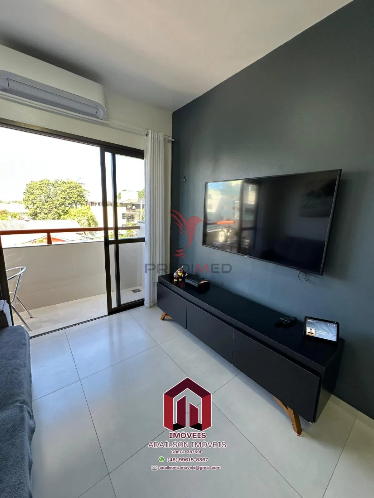 Imagem Apartamento Praia à venda, 2 quartos sendo,1vagas, sacada, todo mobiliado Florianópolis SC