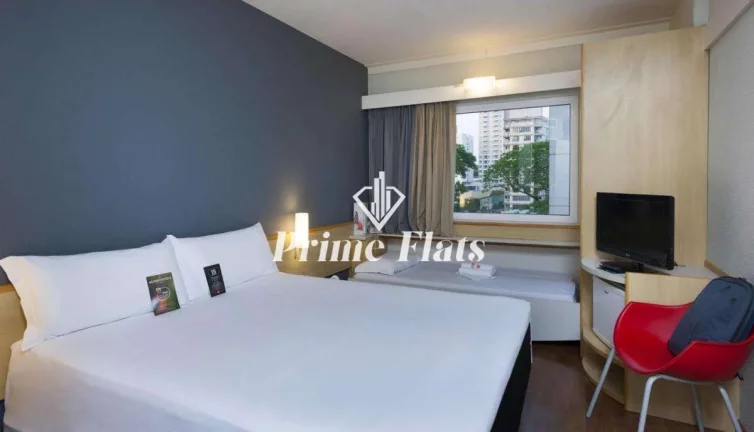 Imagem Flat disponível para venda no Hotel ibis Campinas, com 18m², 1 dormitório e 1 vaga